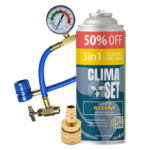 Punjenje auto klime - rashladno sredstvo R1234yf Clima Set XL 3u1 crijevo s manometrom R1234yf adapter