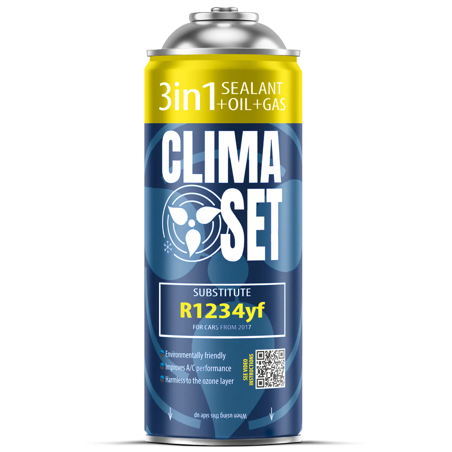 5905997711128 Punjenje auto klime - rashladno sredstvo R1234yf Clima Set 3u1 - Slika 1