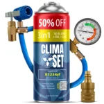 Punjenje auto klime - rashladno sredstvo R1234yf Clima Set XL 3u1 crijevo s manometrom R1234yf adapter