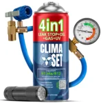 Rashladno sredstvo za auto R134a Clima Set 4u1 crijevo s manometrom UV baterijska svjetiljka