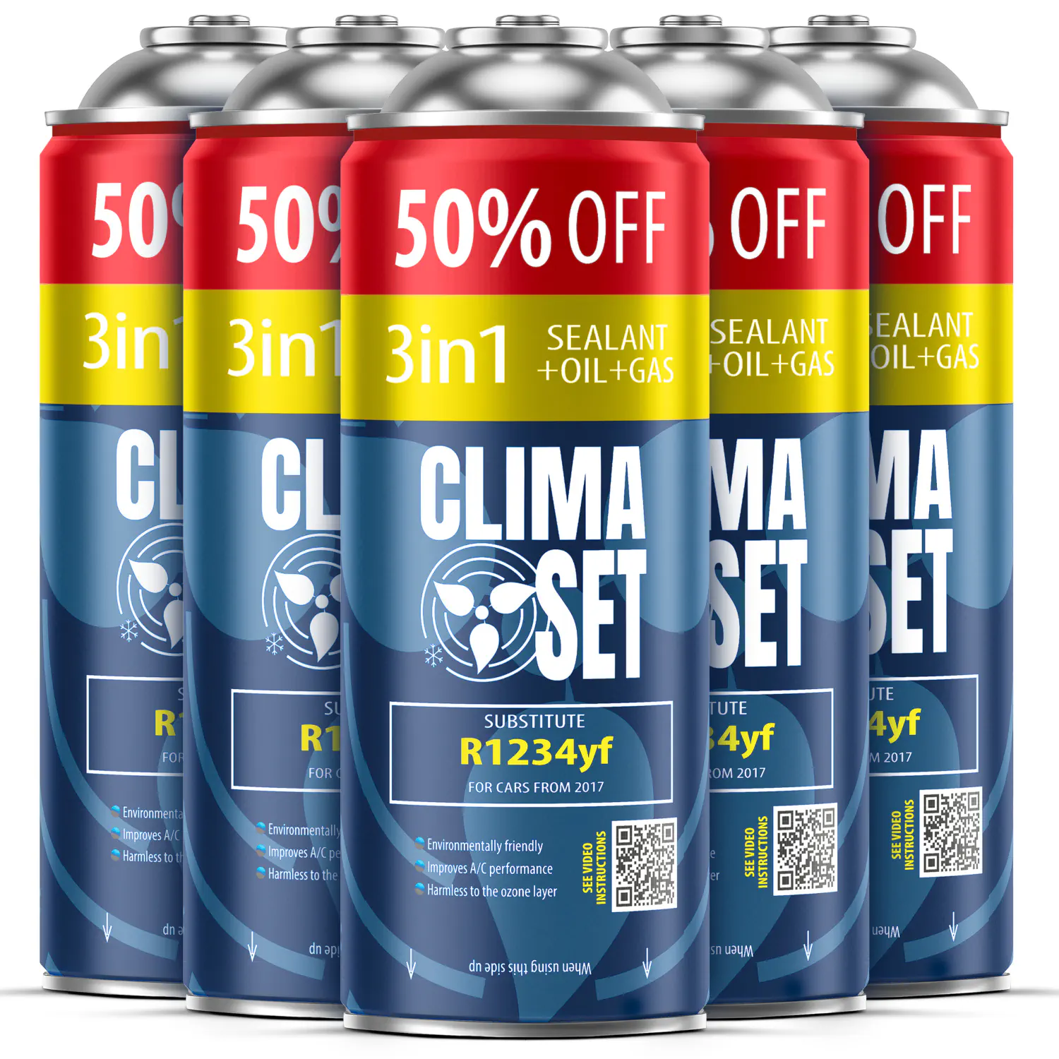 5905997716529 ClimaSet 5x 3in1 R1234yf (5x 235g) - Slika 1
