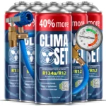 ClimaSet 5x Plin&ulje R134a (5x 235g), Crijevo s manometrom