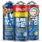 ClimaSet 3in1 R134a, 2x Plin&ulje R134a (3x 235g), Crijevo s manometrom