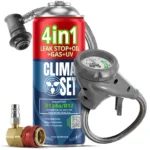 ClimaSet 4in1 R134a (235g), Odvodno crijevo s manometrom Adapter HP/LP