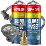 ClimaSet 2x 3in1 R1234yf (2x 235g), Odvodno crijevo s manometrom Adapter R1234yf