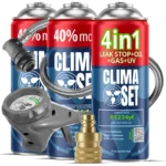ClimaSet 4in1 R1234yf, 2x Plin&ulje R1234yf (3x 235g), Odvodno crijevo s manometrom Adapter R1234yf