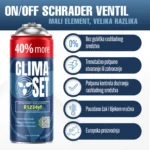 ClimaSet 2x Plin&ulje R1234yf (2x 235g), Odvodno crijevo s manometrom Adapter R1234yf - Slika 2
