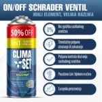 ClimaSet 2x 3in1 R1234yf (2x 235g), Odvodno crijevo s manometrom Adapter R1234yf - Slika 2