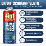 ClimaSet 2x 4in1 R1234yf (2x 235g), Odvodno crijevo s manometrom Adapter R1234yf - Slika 2